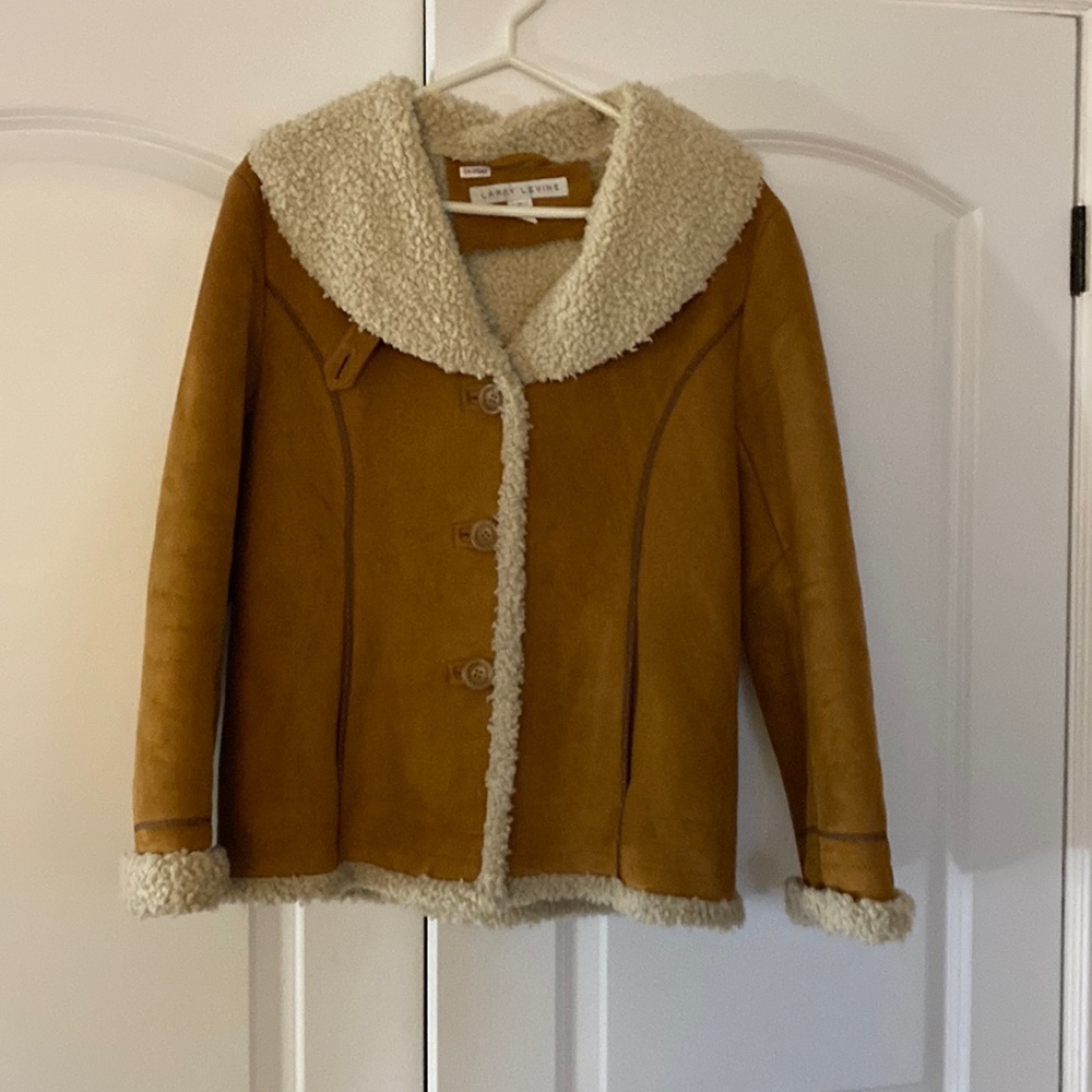 Larry Levine faux sherling jacket